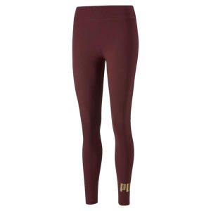טייץ פומה לנשים PUMA Ess Metallic Leggins - אדום