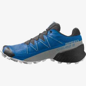 נעלי ריצת שטח סלומון לגברים Salomon 5 SPEEDCROSS - כחול/אדום