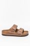 כפכפי בירקנשטוק לגברים Birkenstock Arizona Soft Footbed - חום בוץ
