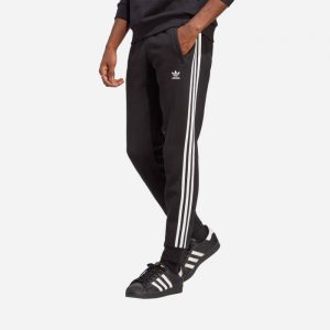 מכנסיים ארוכים אדידס לגברים Adidas Originals 3-Stripes Pant - שחור/לבן