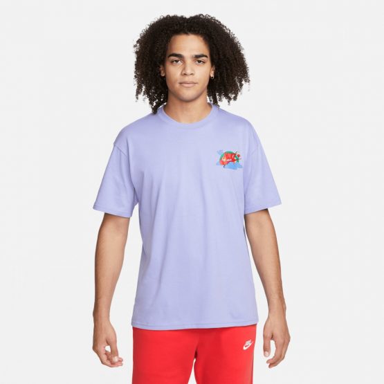 חולצת טי שירט נייק לגברים Nike Sportswear Max90 - סגול בהיר