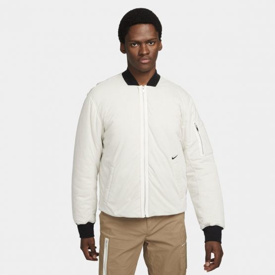ג'קט ומעיל נייק לגברים Nike Sportswear Style Essentials - לבן