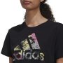 חולצת טי שירט אדידס לנשים Adidas Allover Print Reg Tee - שחור