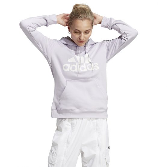 סווטשירט אדידס לנשים Adidas Big Logo Fl R Hd - סגול