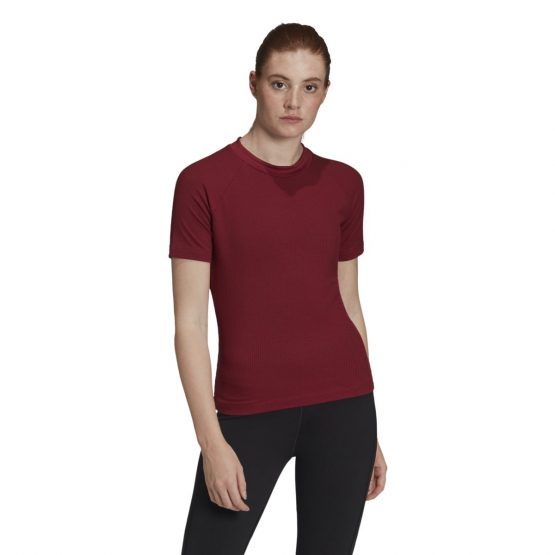 חולצת טי שירט אדידס לנשים Adidas Karlie Kloss Tee - בורדו