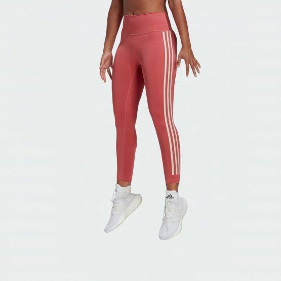 טייץ אדידס לנשים Adidas Optime Trainicons 78 Leggings - ורוד