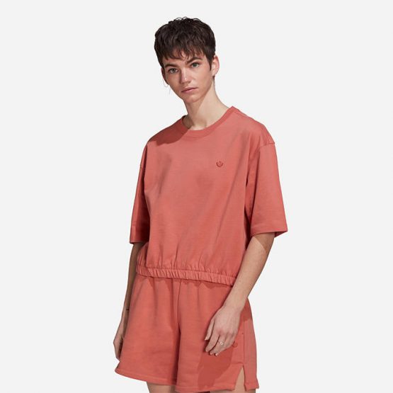 חולצת טי שירט אדידס לנשים Adidas Originals Contempo Tee - כתום/אדום