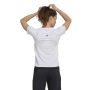 חולצת טי שירט אדידס לנשים Adidas Parley Run Fast - לבן הדפס