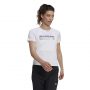 חולצת טי שירט אדידס לנשים Adidas Parley Run Fast - לבן הדפס