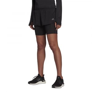 מכנס ספורט אדידס לנשים Adidas Two In One Shorts - שחור