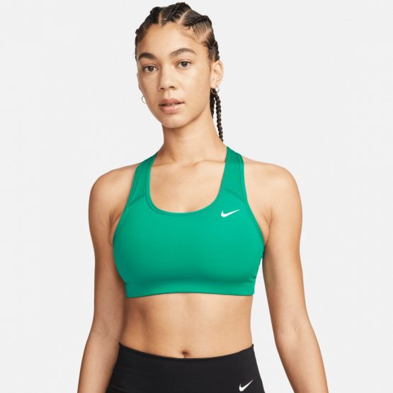 טופ וחולצת קרופ נייק לנשים Nike Drifit Swoosh - ירוק