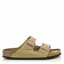 כפכפי בירקנשטוק לגברים Birkenstock Arizona Soft Footbed - חום בהיר