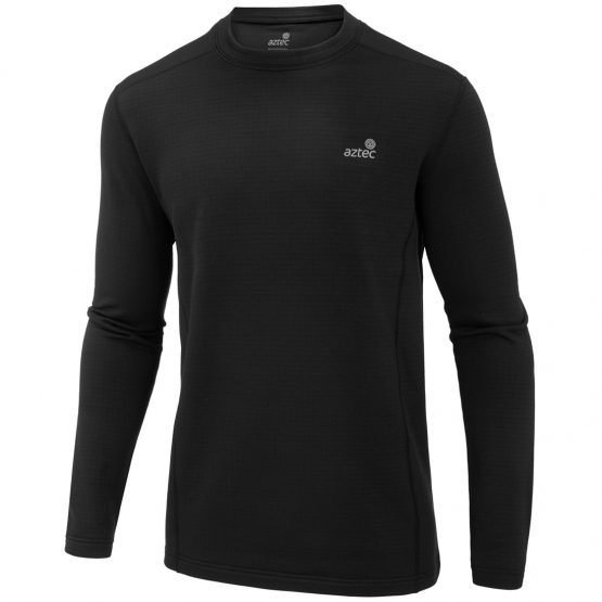 חולצת טי שירט ארוכות אצטק לגברים Aztec THERMO TOP 3.0  - שחור
