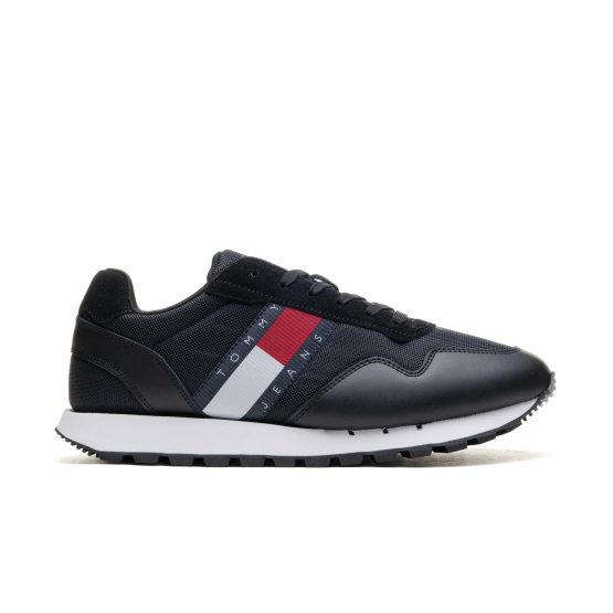 נעלי סניקרס טומי הילפיגר לגברים Tommy Hilfiger Retro Ru - שחור/אדום