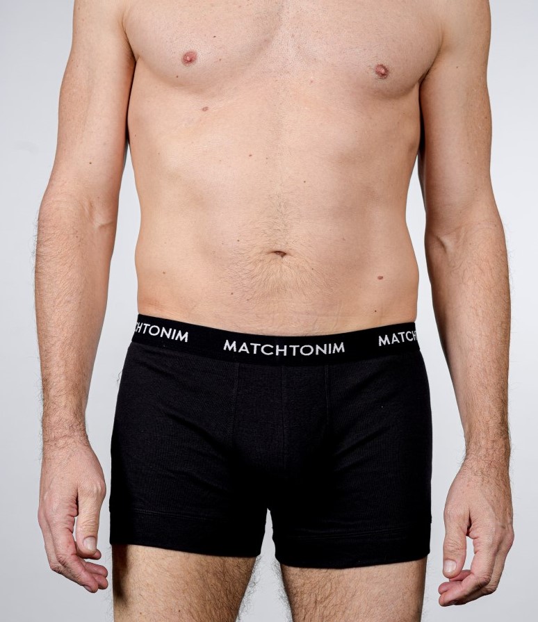 תחתוני DELTA לגברים DELTA Pack of 3 close-fitting boxers - שחור/אפור