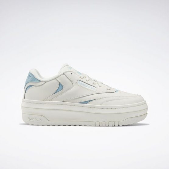 נעלי סניקרס ריבוק לנשים Reebok Club C Extra - לבן/תכלת