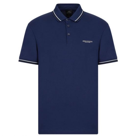 חולצת פולו ארמאני לגברים EA7 Emporio Armani polo shirt with short sleeves - כחול