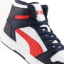 נעלי סניקרס פומה לגברים PUMA Rebound Layup - לבן  כחול  אדום