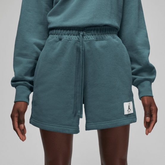 מכנס ברמודה ג'ורדן לנשים JORDAN  Essentials Fleece Shorts - כחול/ירוק