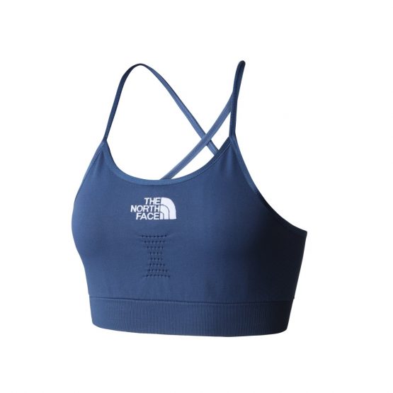 טופ וחולצת קרופ דה נורת פיס לנשים The North Face Seamless - כחול
