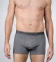 תחתוני DELTA לגברים DELTA Pack of 3 tight-fitting boxer briefs COTTON STRETCH - אפור/שחור/לבן