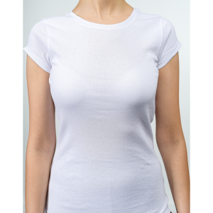גופיה קצרה DELTA לנשים DELTA T-shirts BASIC - לבן