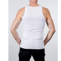 גופיה קצרה DELTA לגברים DELTA CLASSIC FIT   Rib jerseys undershirt - לבן