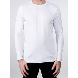 גופיה ארוכה DELTA לגברים DELTA CLASSIC FIT basic shirts - לבן