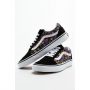 נעלי סניקרס ואנס לנשים Vans Old Skool - שחור עם פרחים