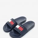 כפכפי טומי הילפיגר לגברים Tommy Hilfiger ESSENTIAL FLAG BADGE POOL SLIDES - כחול