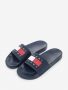 כפכפי טומי הילפיגר לגברים Tommy Hilfiger ESSENTIAL FLAG BADGE POOL SLIDES - כחול