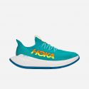 נעלי ריצה הוקה לגברים Hoka One One  Carbon X 3 - טורקיז/לבן