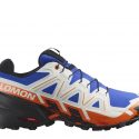 נעלי ריצת שטח סלומון לגברים Salomon Speedcross 6 - לבן  כחול  אדום