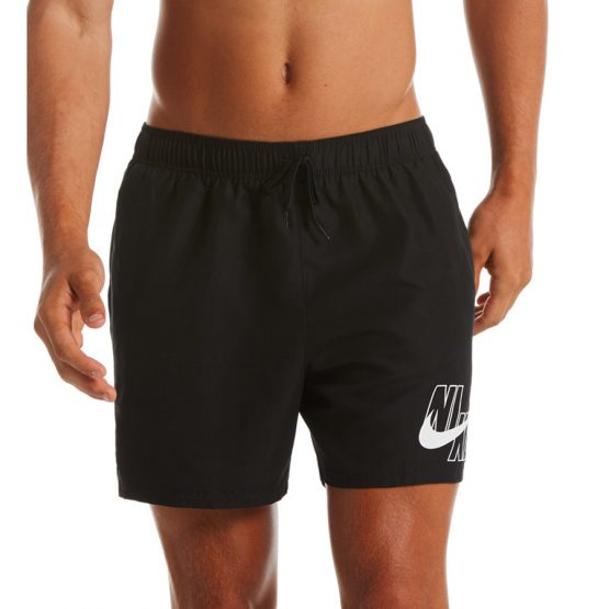 בגד ים נייק לגברים Nike Volley Swim Logo Lap - שחור
