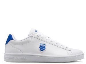 נעלי סניקרס k-swiss לגברים k-swiss Court Shield - לבן/כחול