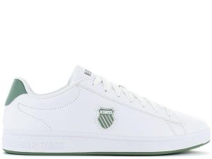 נעלי סניקרס k-swiss לגברים k-swiss Court Shield - לבן/ירוק