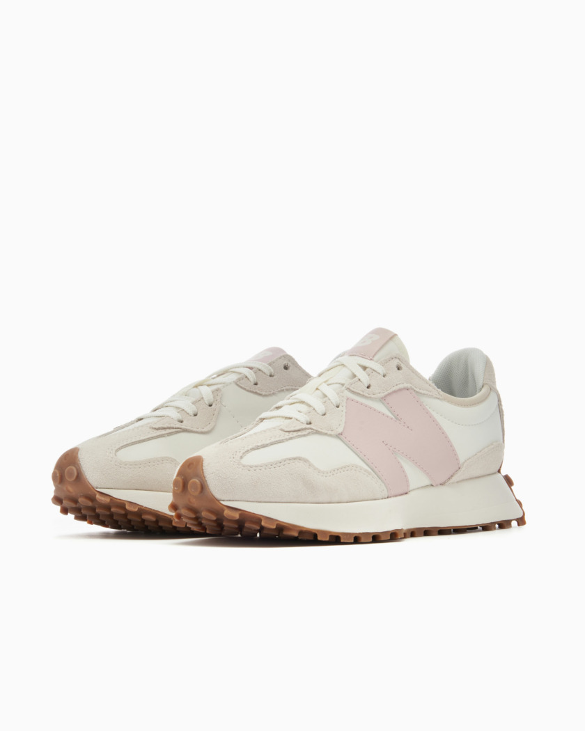 נעלי סניקרס ניו באלאנס לנשים New Balance 327 - לבן/קרם/ורוד