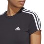 שמלה קצרה אדידס לנשים Adidas 3 Stripes Tee Dress - שחור