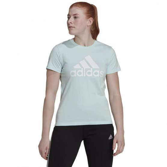 חולצת טי שירט אדידס לנשים Adidas Big Logo Tee - כחול