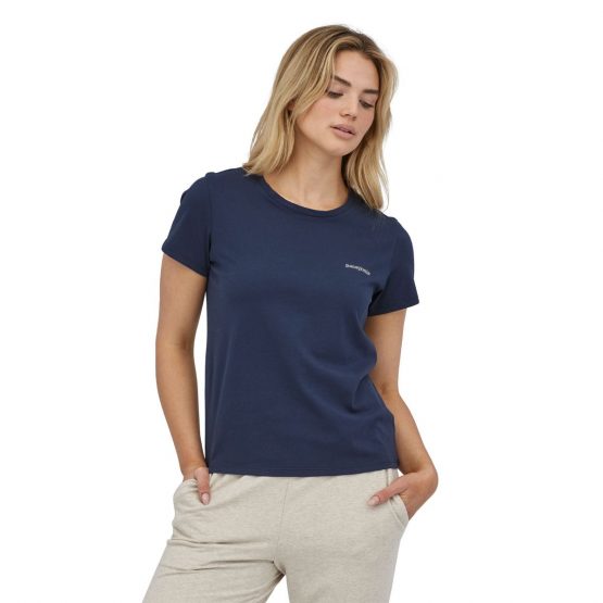 חולצת טי שירט פטגוניה לנשים Patagonia Mission Organic Tshirt - כחול