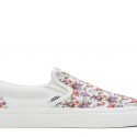 נעלי סניקרס ואנס לנשים Vans Classic Slip-On - לבן עם פרחים