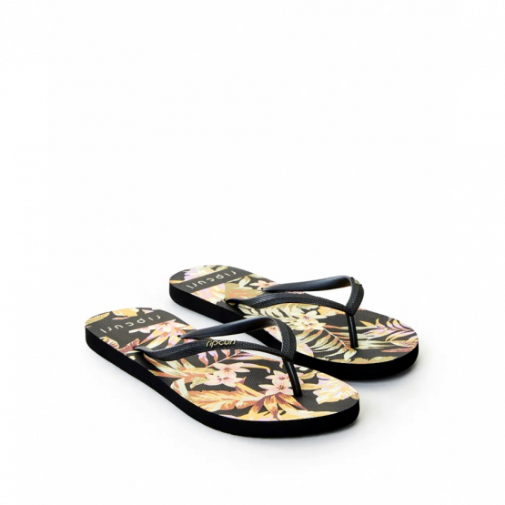 כפכפי ריפ קרל לנשים RIP CURL Sunday Swell Open Toe - שחור הדפס