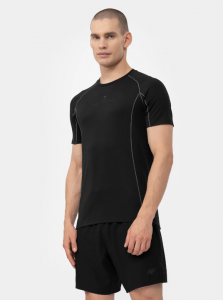 חולצת אימון פור אף לגברים 4F TEE WITH LOGO - שחור