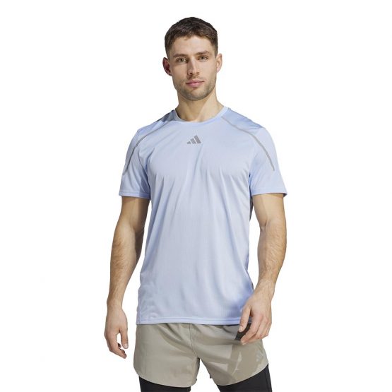 חולצת אימון אדידס לגברים Adidas Confident Engineered Tee - תכלת