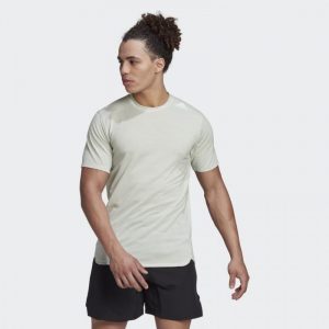 חולצת אימון אדידס לגברים Adidas Designed For Training Tee - ירוק