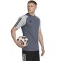 חולצת אימון אדידס לגברים Adidas Tiro 23 Competition Jersey - אפור