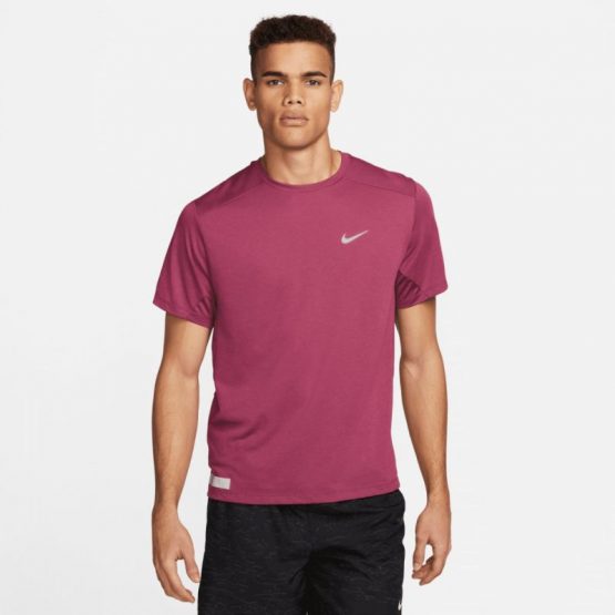 חולצת אימון נייק לגברים Nike Dri-FIT Run Division Rise 365 - בורדו