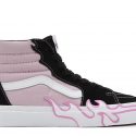 נעלי סניקרס ואנס לנשים Vans  SK8-HI - שחור/ורוד