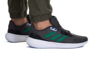 נעלי ריצה אדידס לגברים Adidas RUNFALCON 3 - אפור/ירוק