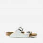 כפכפי בירקנשטוק לנשים Birkenstock Arizona - לבן/שעם